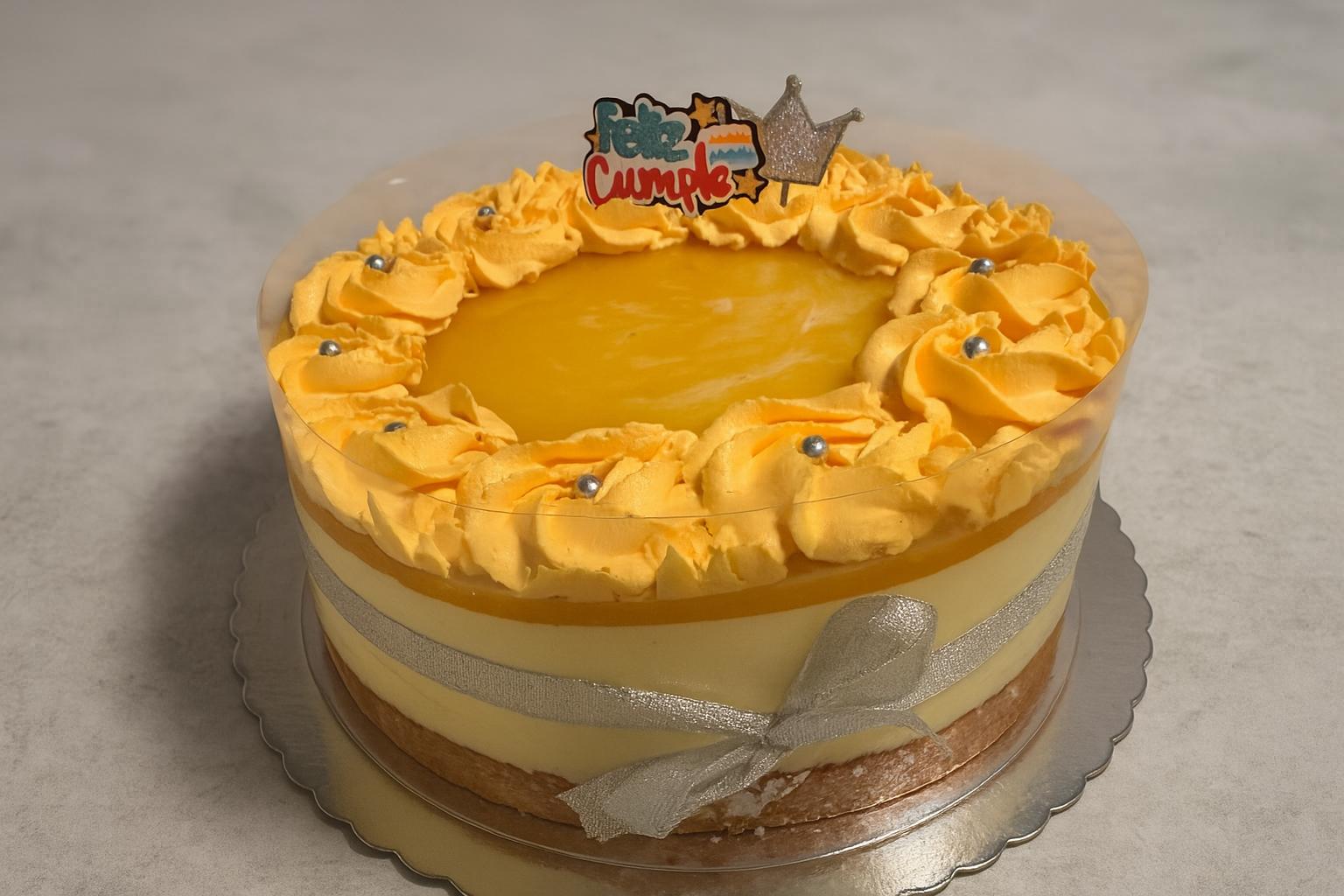Tarta mousse de maracuyá